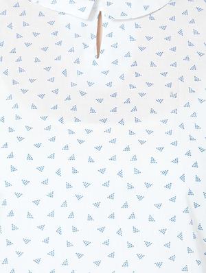 peter pan collar geometric print top - 15610750 - Standard Image - 4