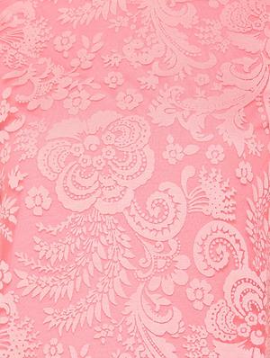 round neck short sleeve lace top - 15610754 - Standard Image - 4