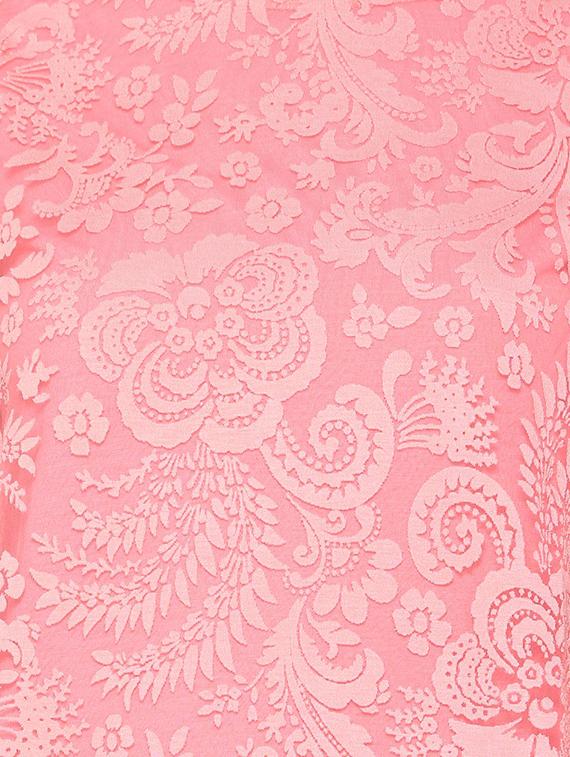 round neck short sleeve lace top - 15610754 - Zoom Image - 4