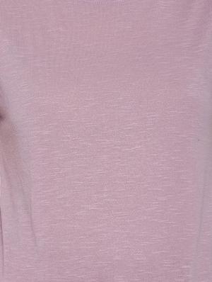 mauve turn up sleeve top - 15610768 - Standard Image - 4