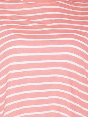 extended sleeved striped asymmetric tee - 15610773 - Standard Image - 4