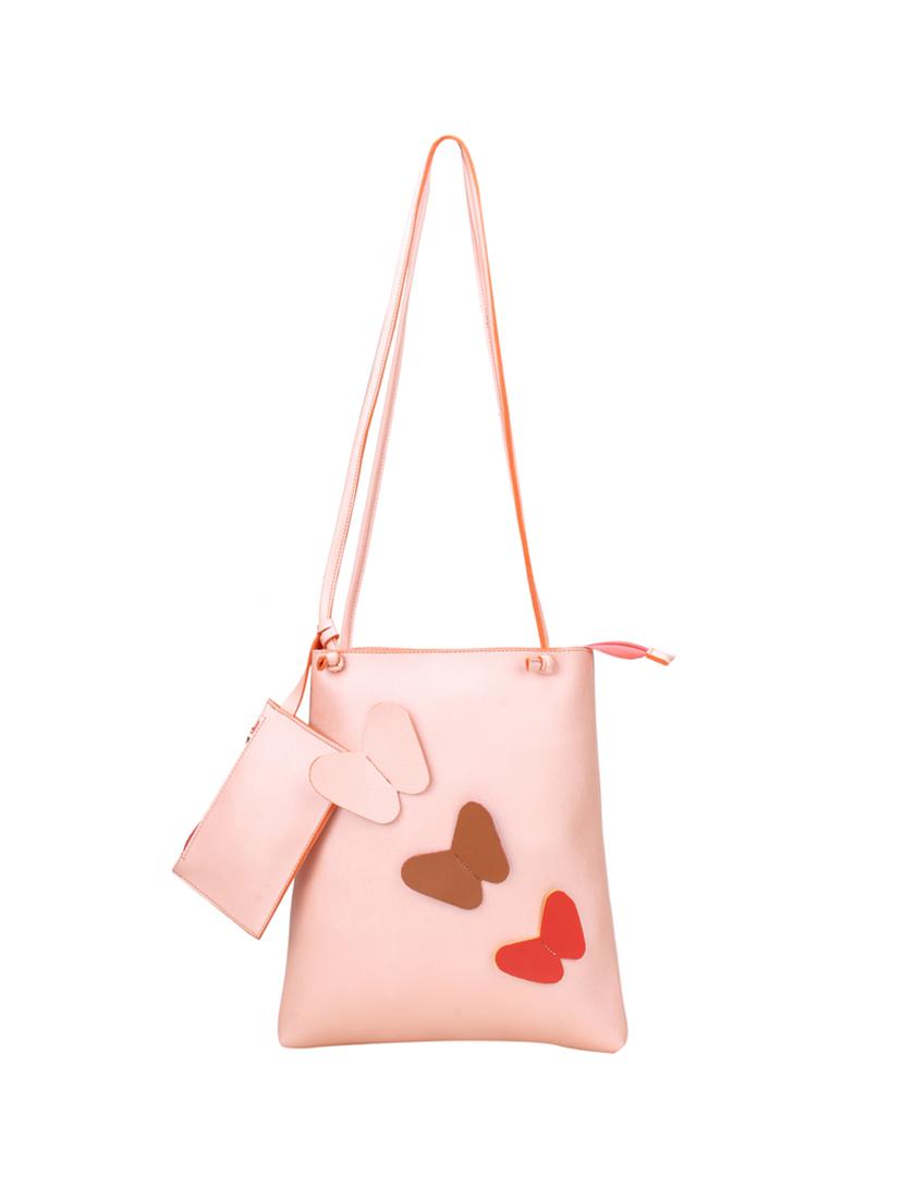 pink leatherette (pu) combo tote - 15611374 - Zoom Image - 4