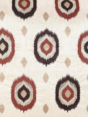 romee polyester embroidered cushion cover 16" x 16" set of 2 - red & beige - 15611766 - Standard Image - 4