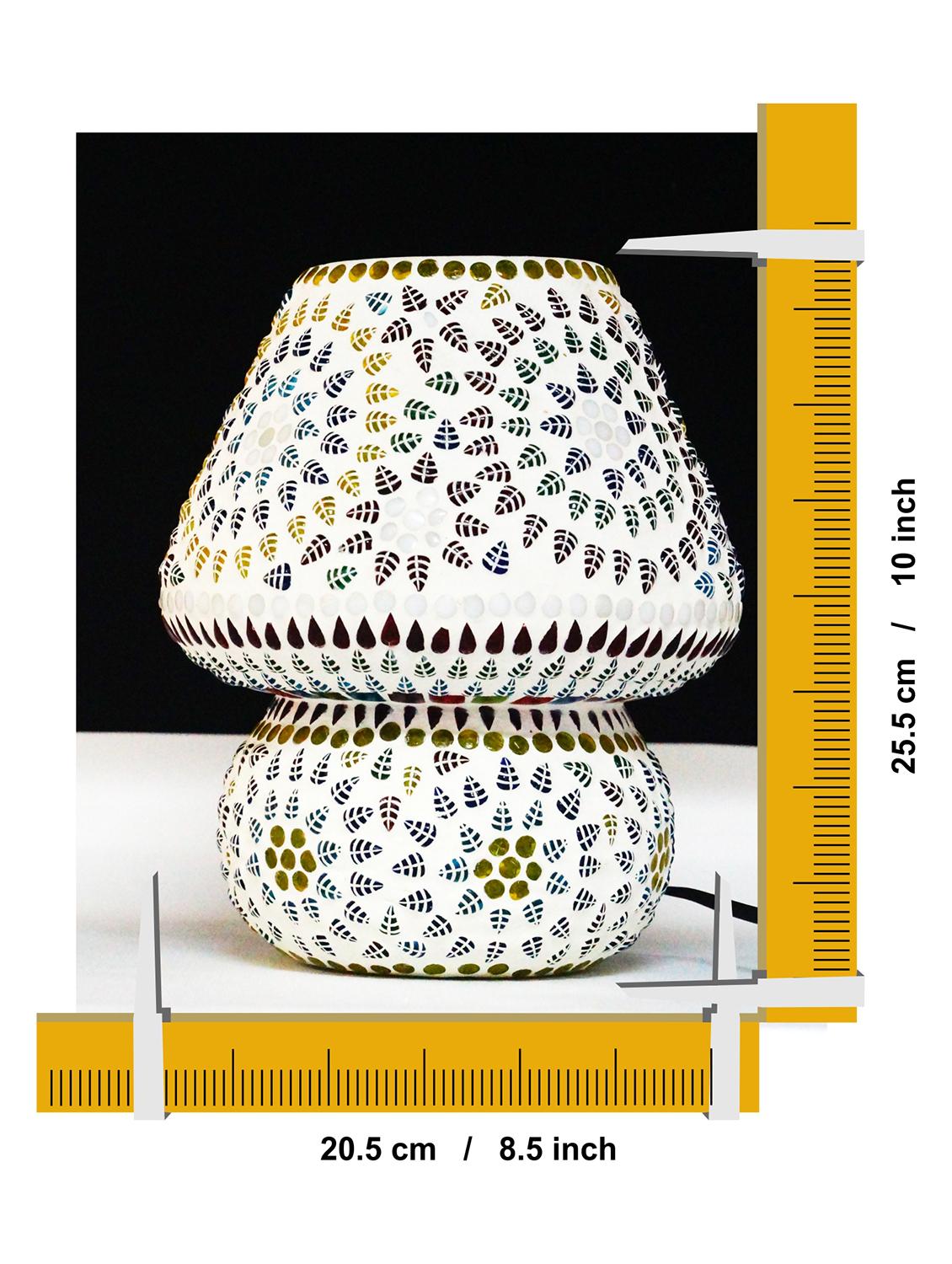 Multicolour Mosaic Glass Table Lamp With Shades For Living Room - 15612031 - Zoom Image - 4