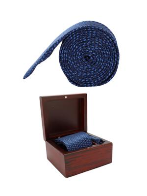 blue microfiber tie - 15612123 - Standard Image - 4