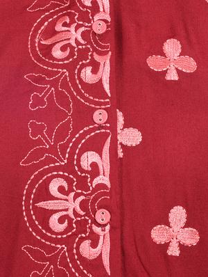 Asymmetric embroidered kurta - 15612128 - Standard Image - 4