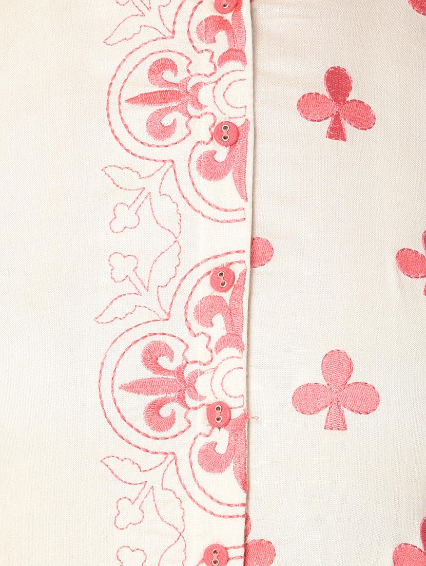 Asymmetric embroidered kurta - 15612129 - Zoom Image - 4