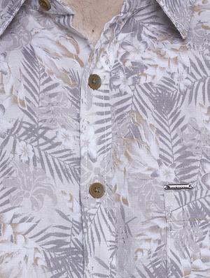 grey cotton casual shirt - 15612313 - Standard Image - 4
