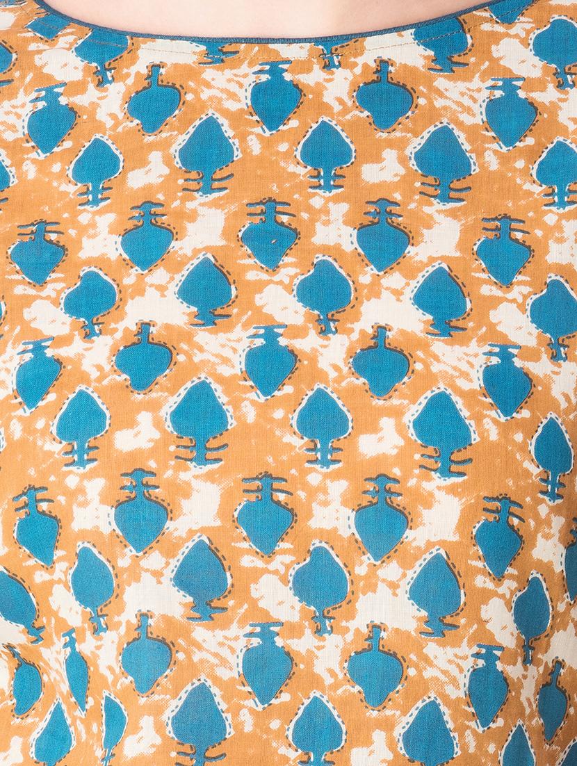 Printed straight kurta - 15612642 - Zoom Image - 4