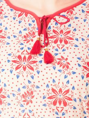 Printed asymmetric dress - 15612645 - Standard Image - 4