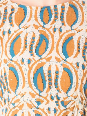 Printed a-line dress - 15612648 - Standard Image - 4