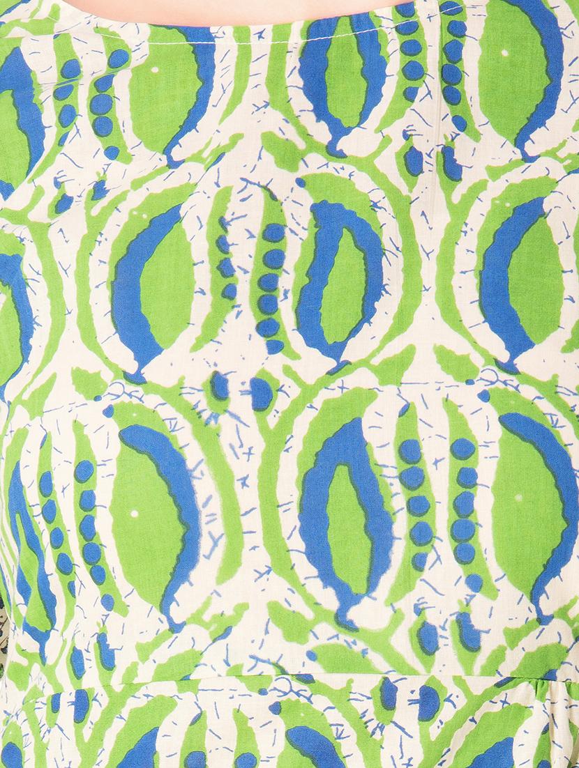 Printed a-line dress - 15612649 - Zoom Image - 4