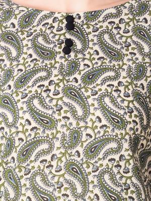 Paisley straight kurta - 15612655 - Standard Image - 4