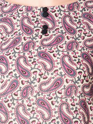 Paisley straight kurta - 15612656 - Standard Image - 4