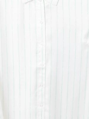 back pleat striped shirt - 15612779 - Standard Image - 4