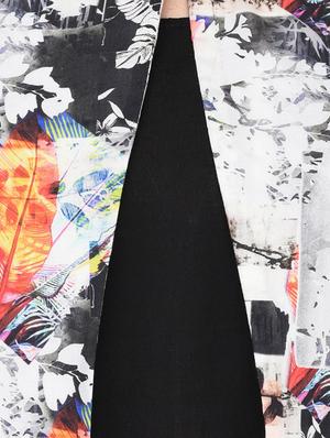 shirt collared abstract print shrug - 15612874 - Standard Image - 4