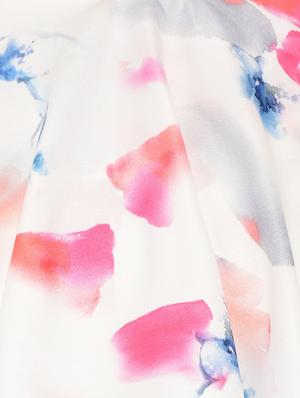 asymmetric overlay abstract print dress - 15612879 - Standard Image - 4