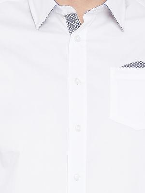 white cotton casual shirt - 15612948 - Standard Image - 4