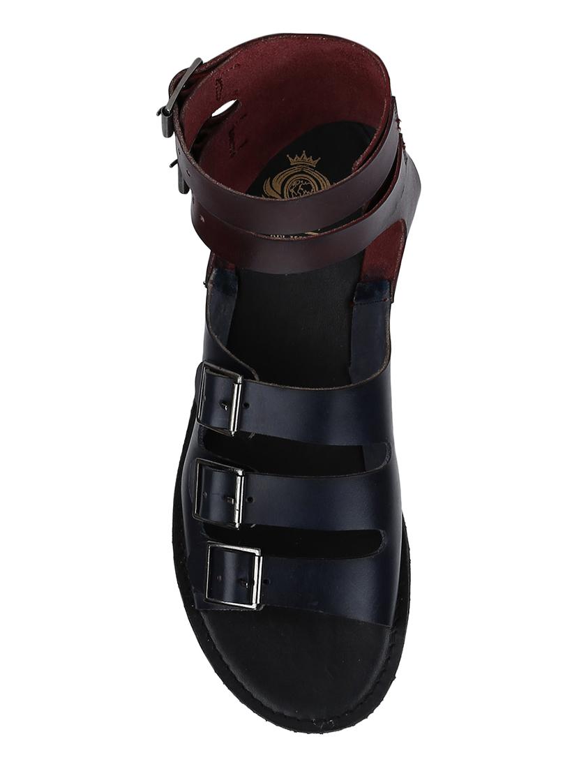 blue Leather back strap sandals - 15613036 - Zoom Image - 4