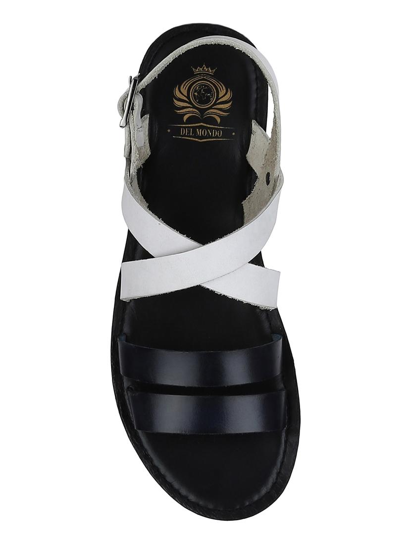 white Leather back strap sandals - 15613037 - Zoom Image - 4