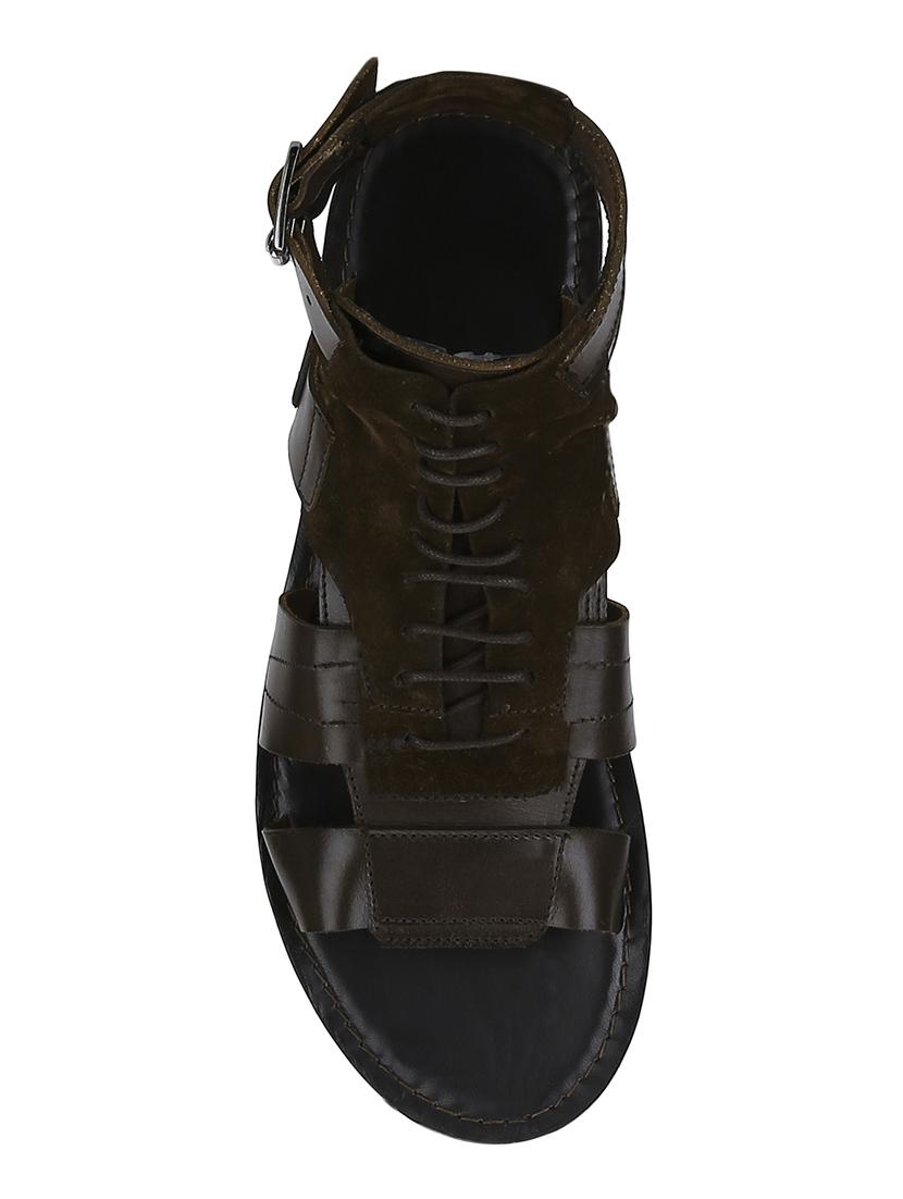 brown Leather back strap sandals - 15613042 - Zoom Image - 4