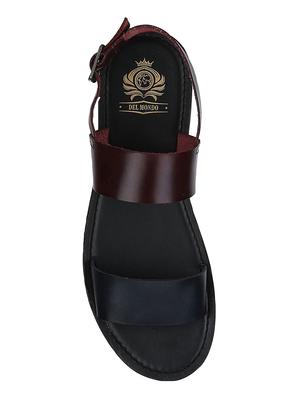 brown Leather back strap sandals - 15613043 - Standard Image - 4