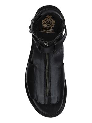 black Leather back strap sandals - 15613051 - Standard Image - 4