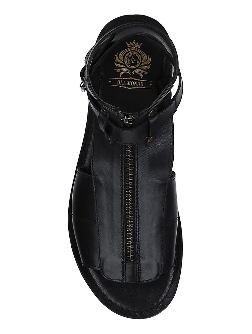 black Leather back strap sandals - 15613051 - Zoom Image - 4