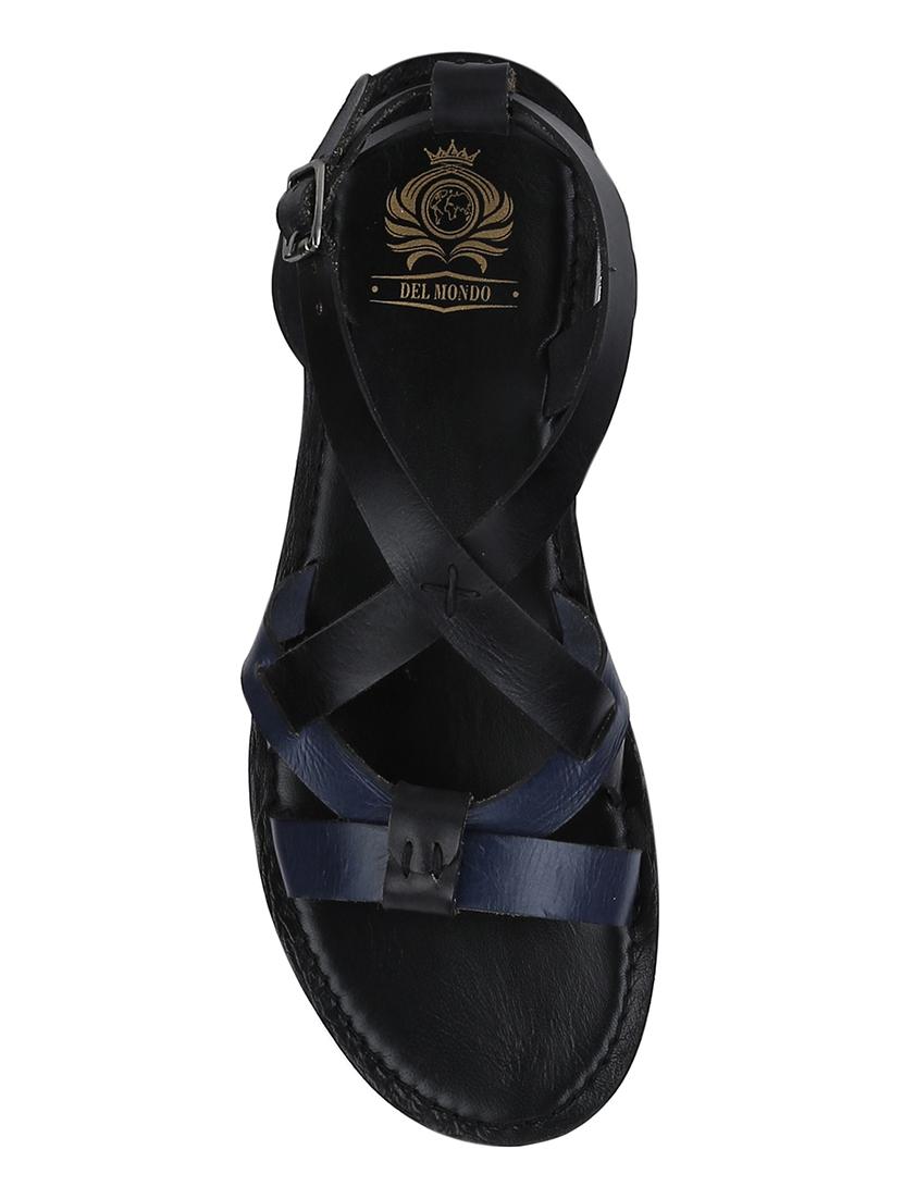 black Leather back strap sandals - 15613056 - Zoom Image - 4