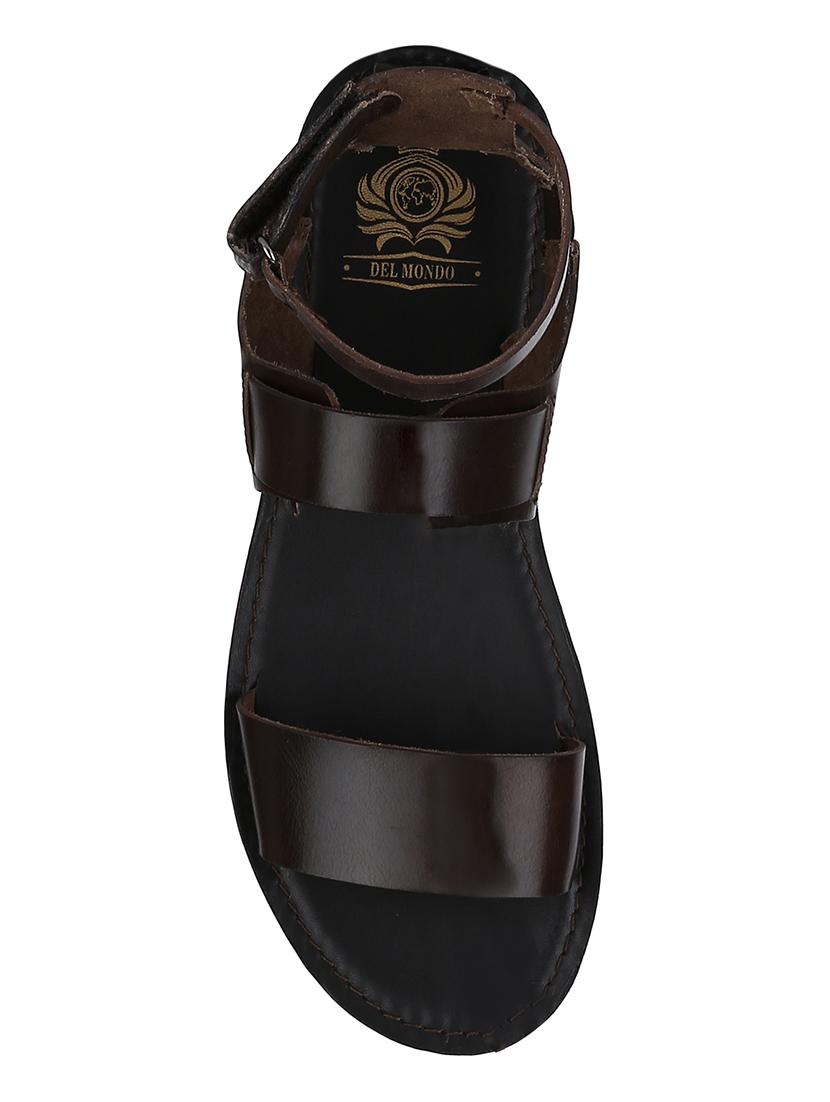 brown Leather back strap sandals - 15613057 - Zoom Image - 4