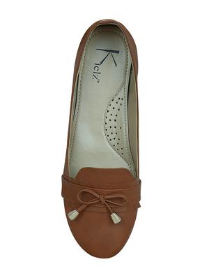brown slip on ballerinas - 15613111 - Standard Image - 4
