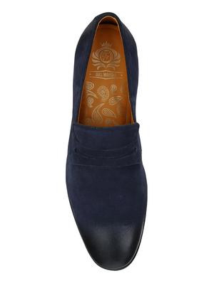 navy Suede casual slip ons - 15613151 - Standard Image - 4