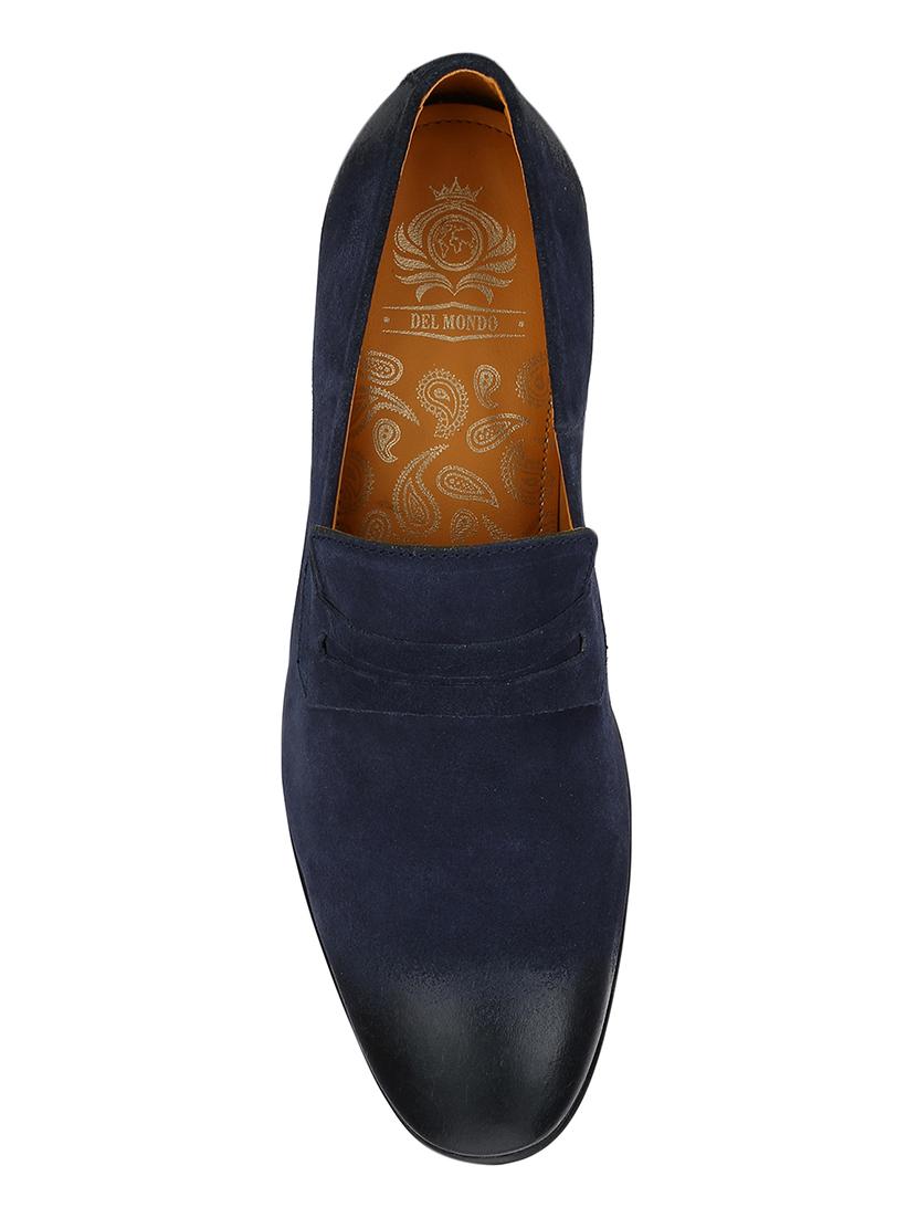 navy Suede casual slip ons - 15613151 - Zoom Image - 4