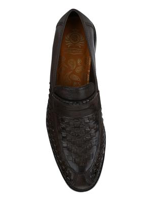 brown Leather casual slip ons - 15613153 - Standard Image - 4