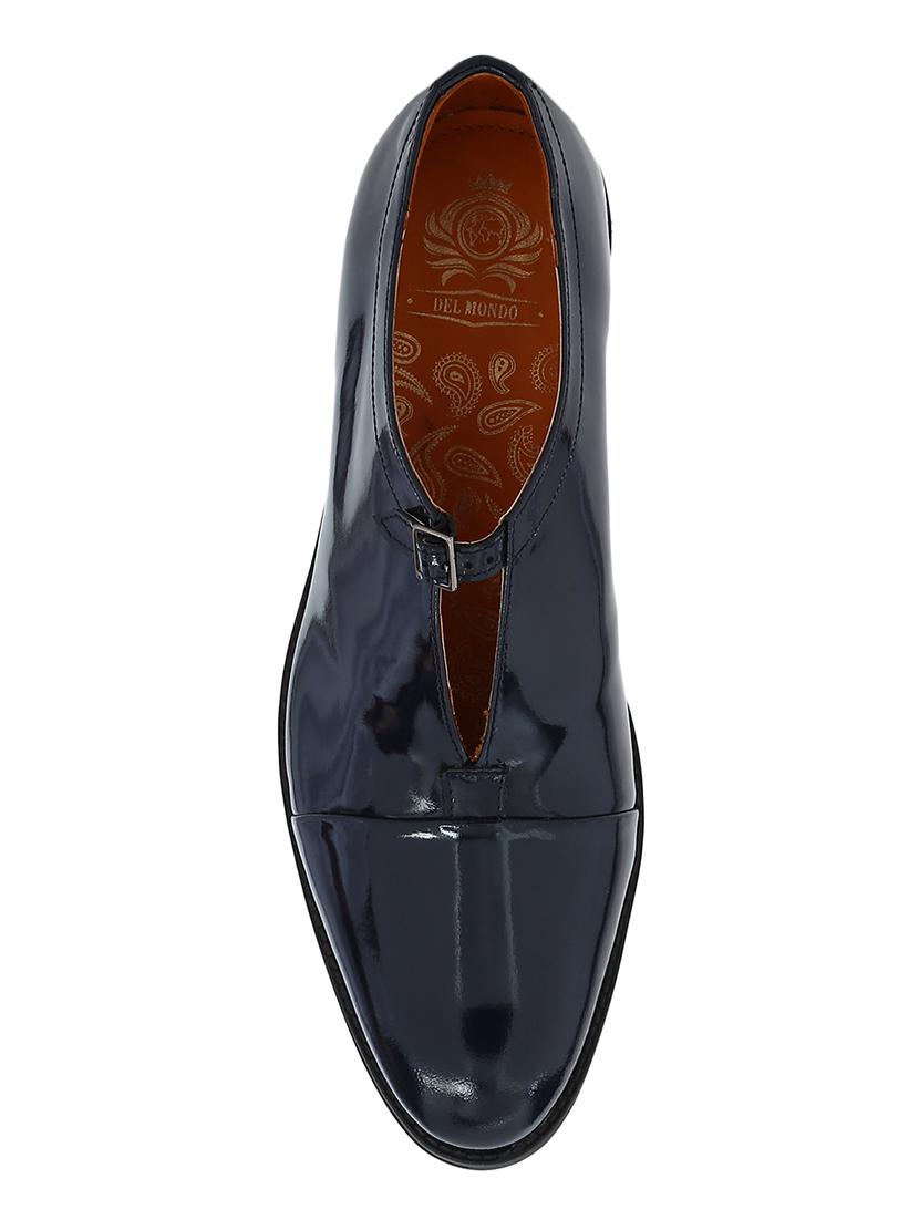 navy Patent Leather slip on monk straps - 15613167 - Zoom Image - 4
