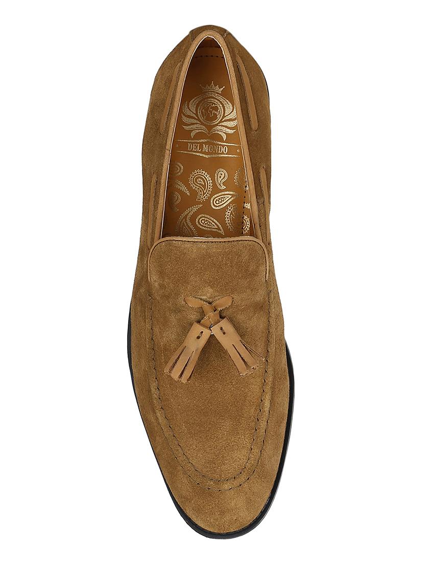 tan Suede tassel slipons - 15613172 - Zoom Image - 4