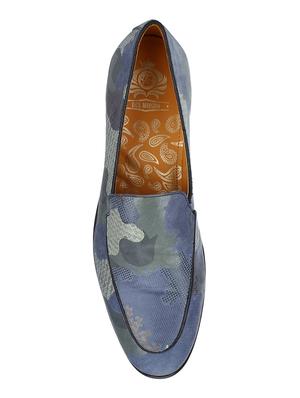 blue Leather casual slip ons - 15613178 - Standard Image - 4