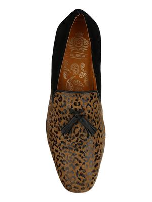 tan Suede tassel slipons - 15613194 - Standard Image - 4