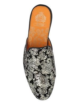 black Leather slip on mules - 15613199 - Standard Image - 4