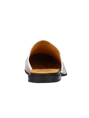 white Leather slip on mules - 15613200 - Standard Image - 4