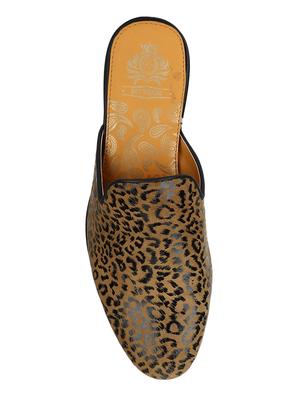 tan Leather slip on mules - 15613204 - Standard Image - 4