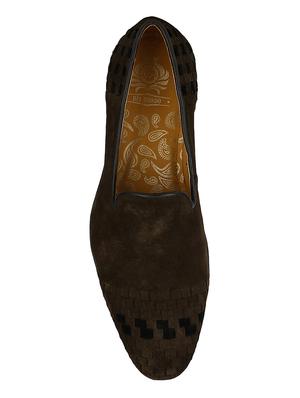brown Suede casual slipons - 15613211 - Standard Image - 4