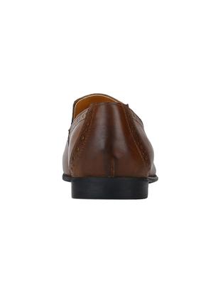 tan Leather tassel slip ons - 15613212 - Standard Image - 4
