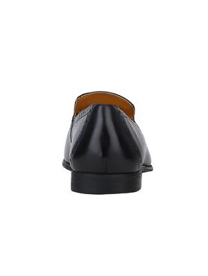 navy Leather tassel slip ons - 15613213 - Standard Image - 4