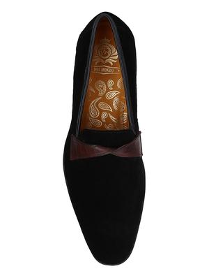 black Suede casual slipons - 15613216 - Standard Image - 4