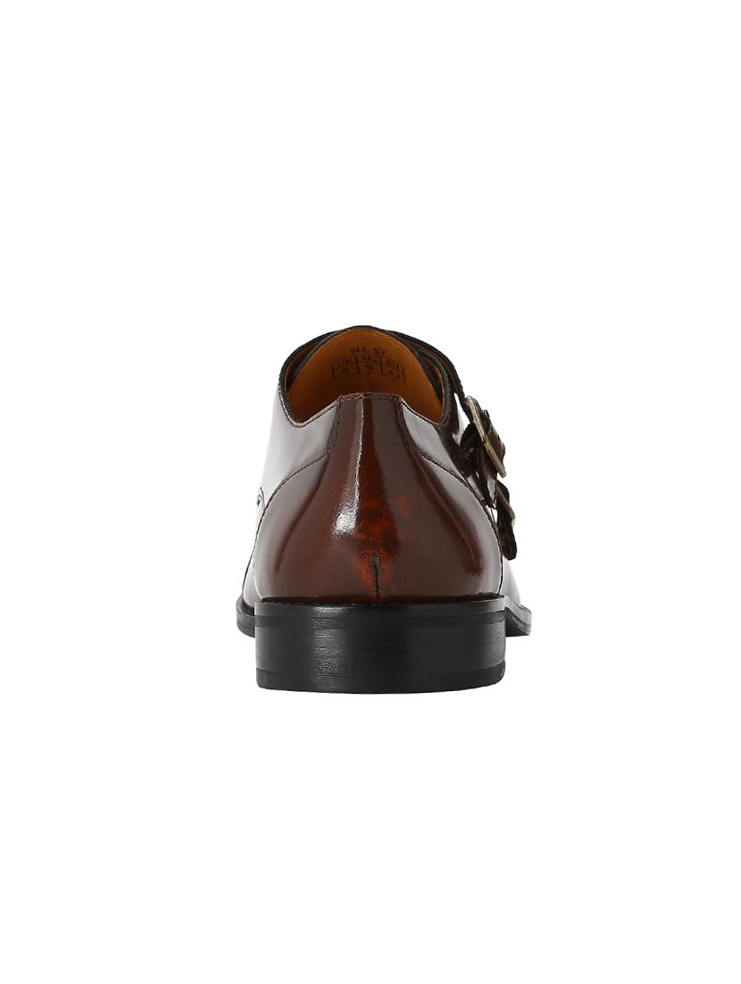 tan Patent Leather slip on monk straps - 15613228 - Zoom Image - 4