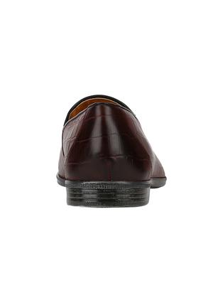 brown Leather tassel slip ons - 15613229 - Standard Image - 4