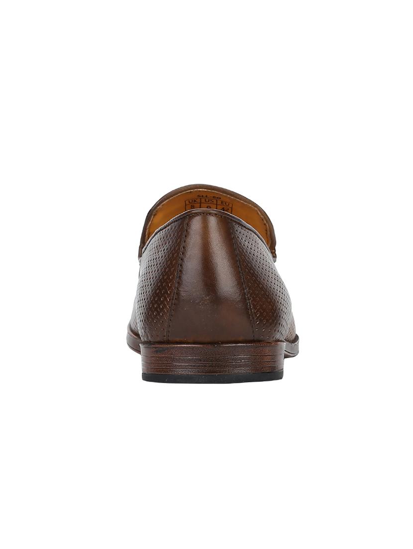 tan Leather tassel slip ons - 15613233 - Zoom Image - 4