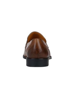 tan Leather formal slip ons - 15613238 - Standard Image - 4