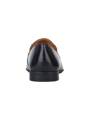 navy Leather formal slip ons - 15613250 - Standard Image - 4